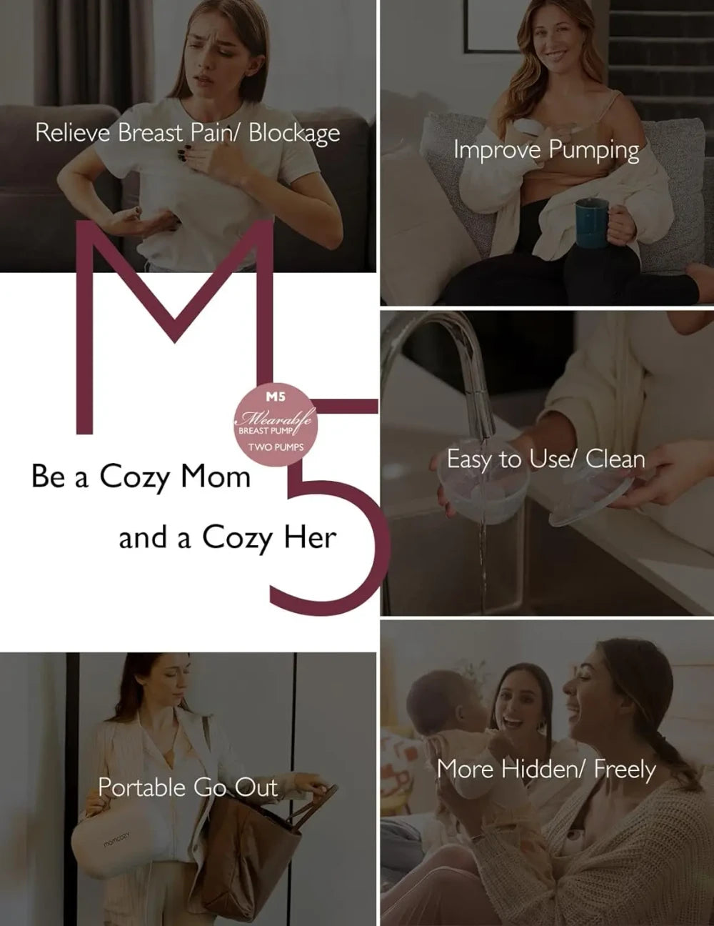 Momcozy M5 Wearable Breast Pump