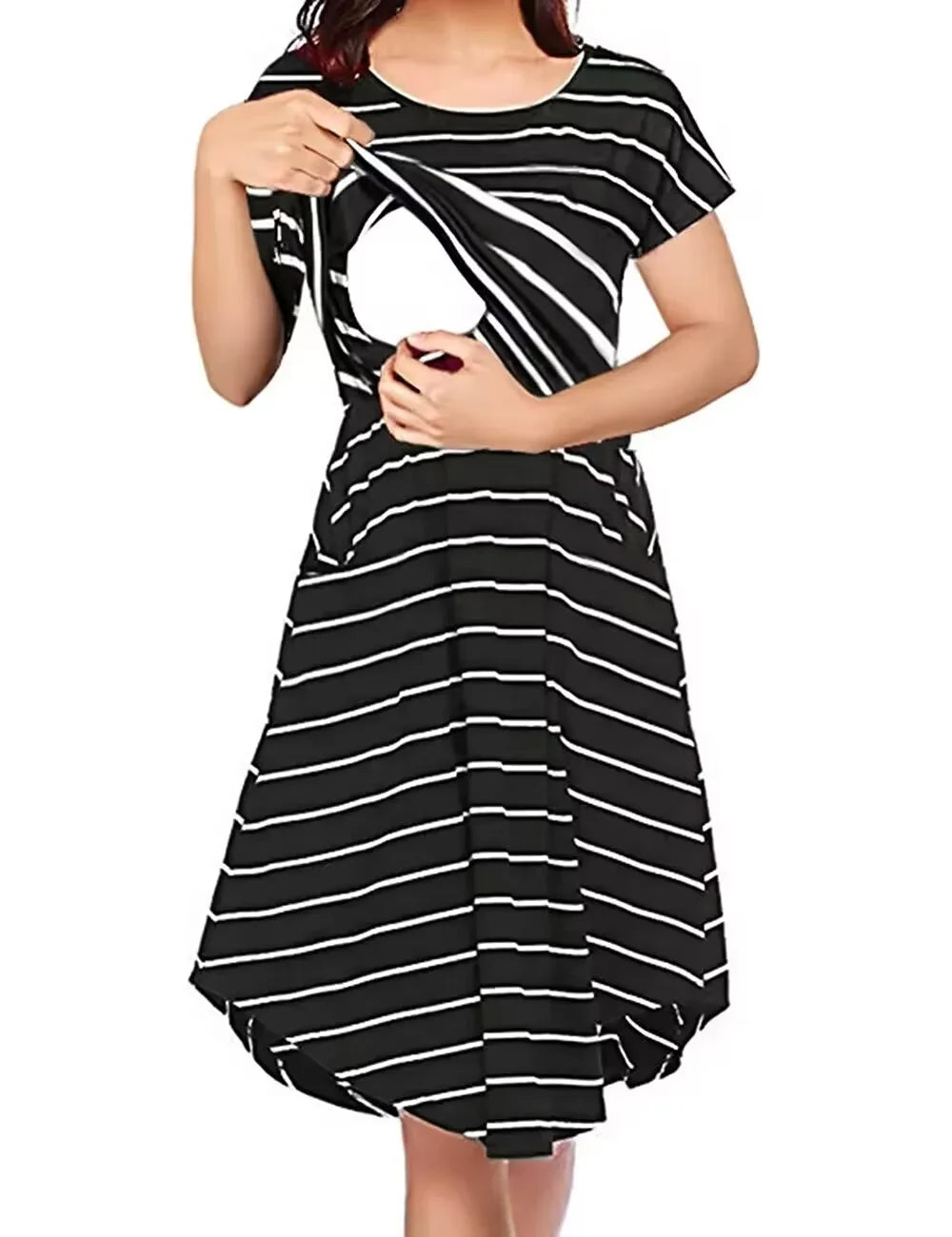 Striped Maternity Dress