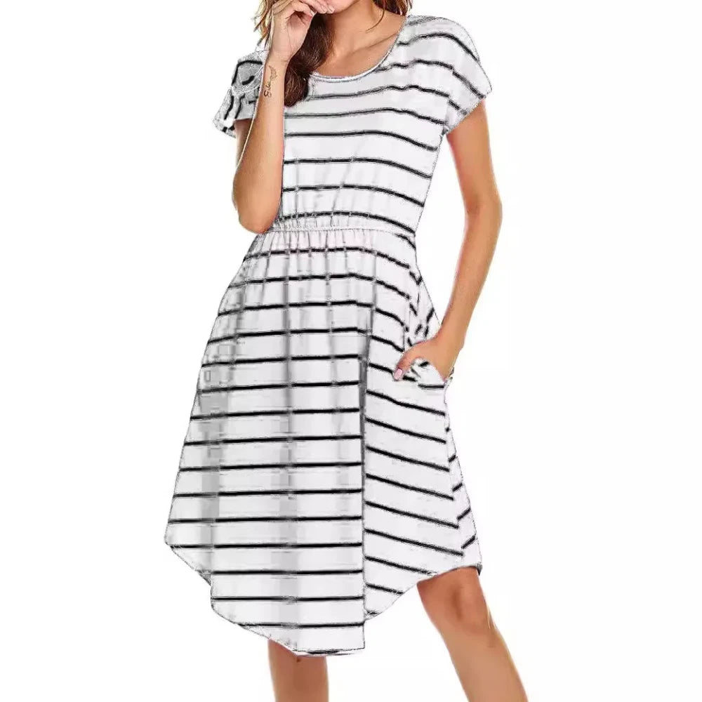 Striped Maternity Dress