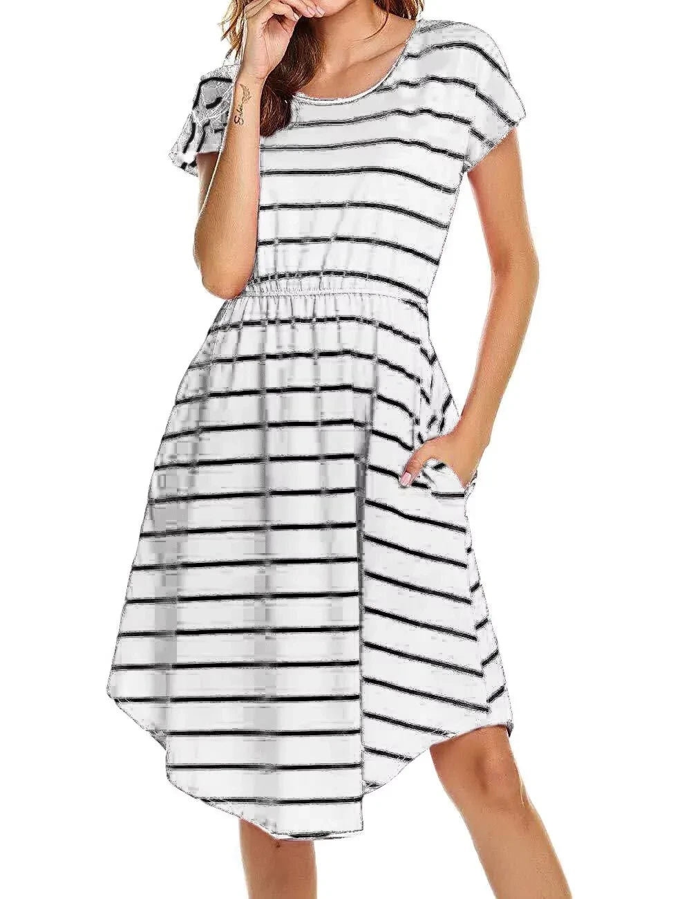 Striped Maternity Dress