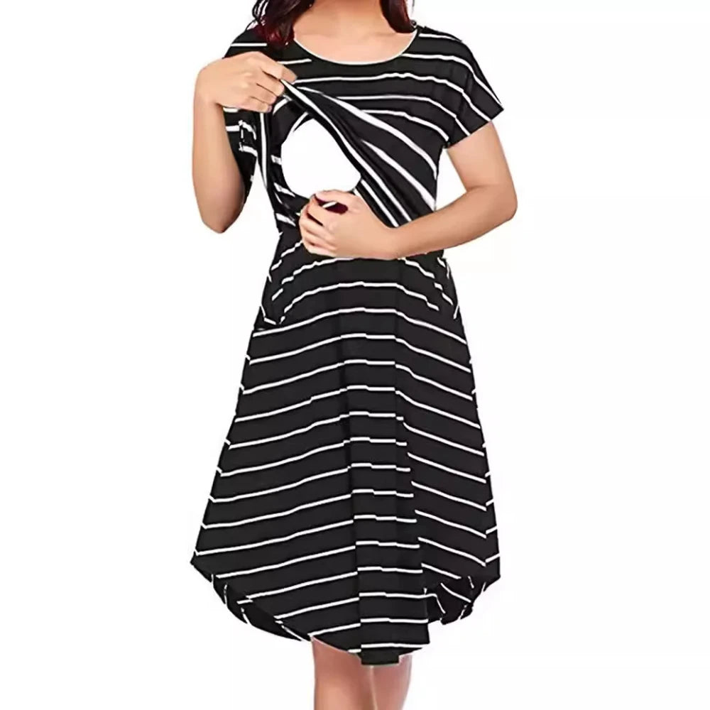 Striped Maternity Dress